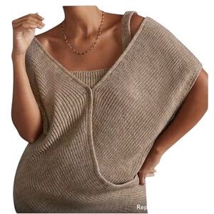 Anthropologie Surplice Wrap Tank And Sweater Top